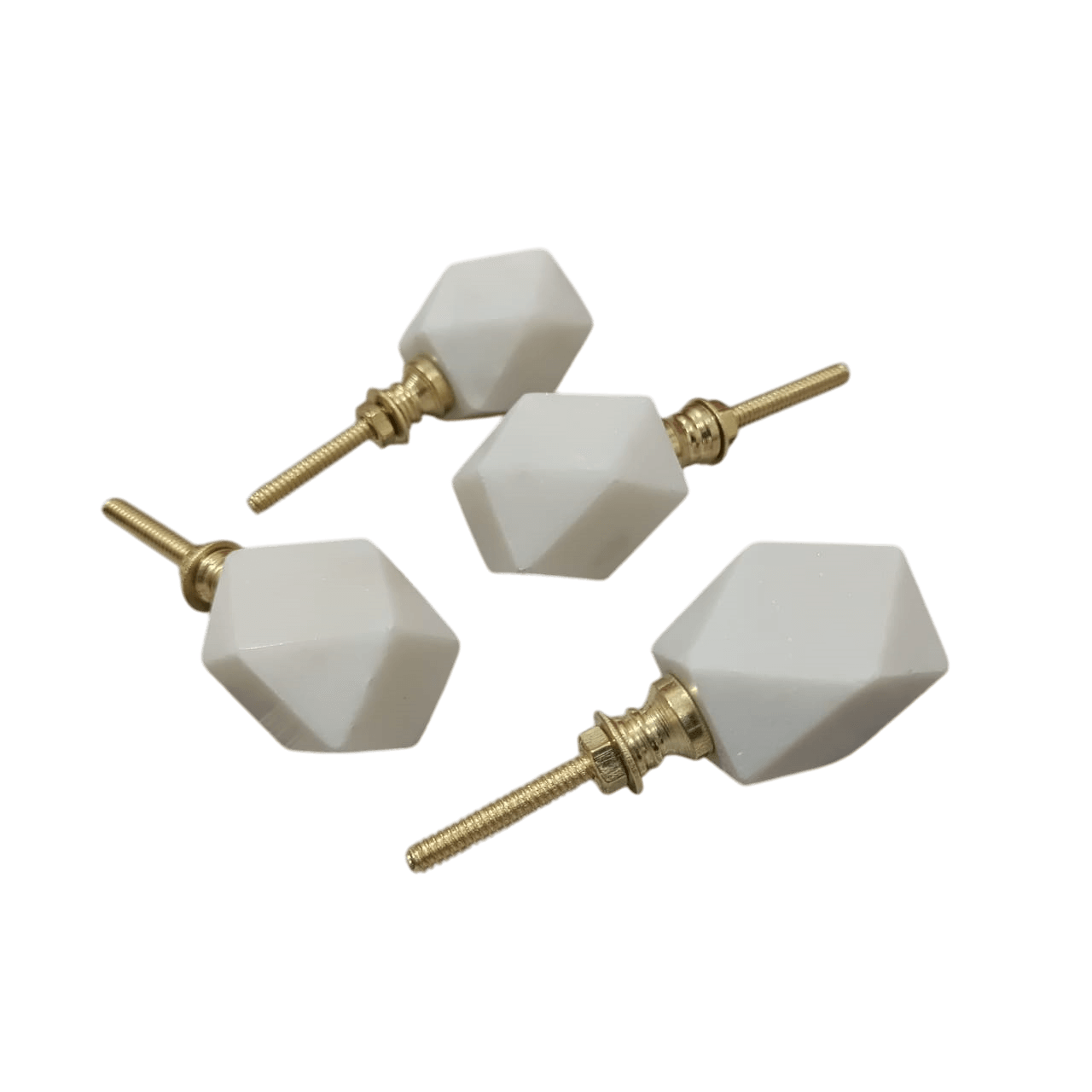 IRON & MARBLE KNOB (POLISH)